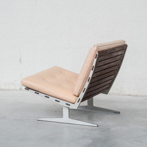 Image 1 of Vintage "Caravelle" chair in steel and leather by Paul Leidersdorff, Denmark 1960