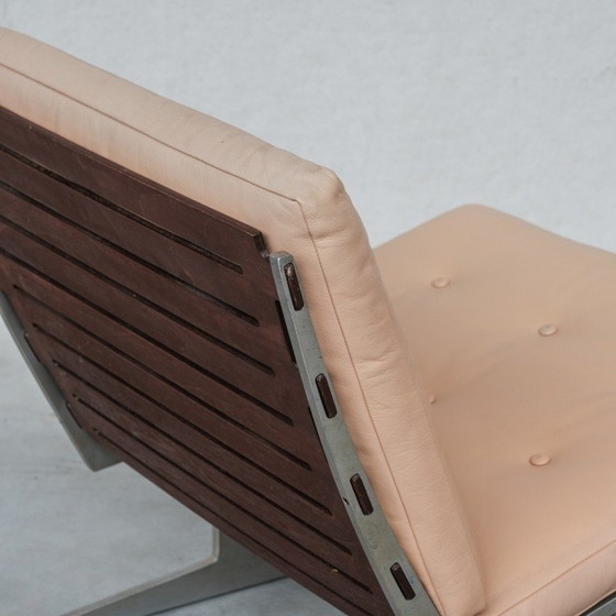 Image 1 of Vintage "Caravelle" chair in steel and leather by Paul Leidersdorff, Denmark 1960