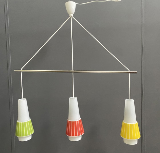 Image 1 of 1950s pendant lamp mid century