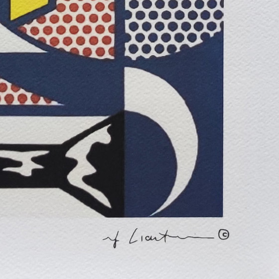 Image 1 of Vintage Roy Lichtenstein "Modern Head n.1" Limited Edition Lithograph