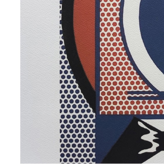 Image 1 of Vintage Roy Lichtenstein "Modern Head n.1" Limited Edition Lithograph