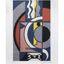 Vintage Roy Lichtenstein "Modern Head n.1" Limited Edition Lithograph