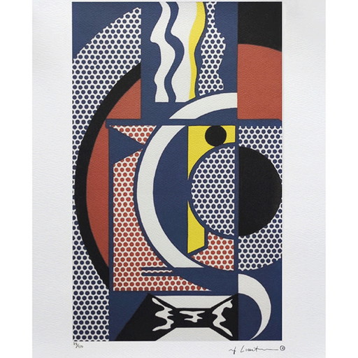 Vintage Roy Lichtenstein "Modern Head n.1" Limited Edition Lithograph – lithos zeefdrukken, Paper (photo 2 of 9)