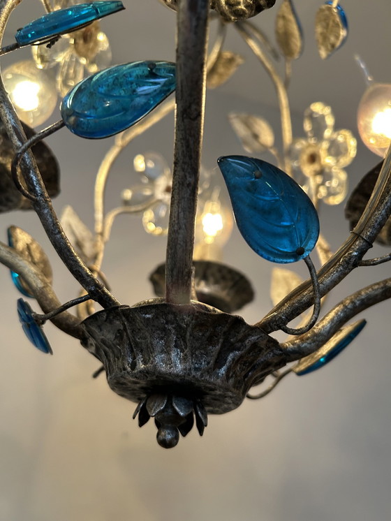 Image 1 of Lampadario di design Banci Firenze Lampada a sospensione Dettaglio blu