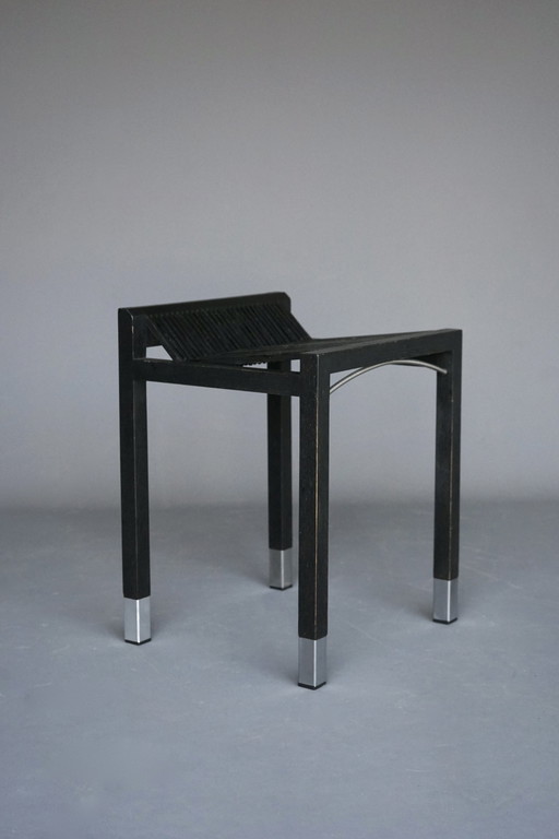 Minimalist Low Stool by Ruud Jan Kokke, 1970s