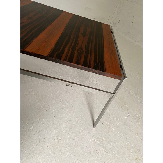 Image 1 of Vintage coffee table in brushed steel by Preben Fabricius and Jorgen Kastholm for Bo-Ex, Denmark 1960