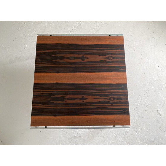 Image 1 of Vintage coffee table in brushed steel by Preben Fabricius and Jorgen Kastholm for Bo-Ex, Denmark 1960