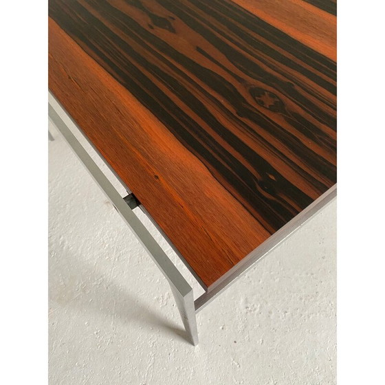 Image 1 of Vintage coffee table in brushed steel by Preben Fabricius and Jorgen Kastholm for Bo-Ex, Denmark 1960