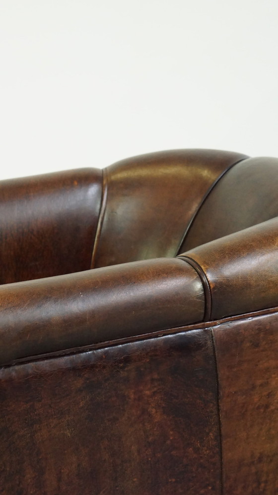 Image 1 of Dark Sheep Leather Club Chair