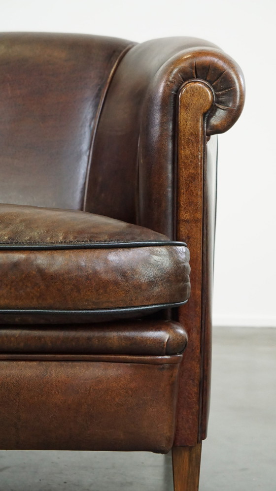 Image 1 of Dark Sheep Leather Club Chair