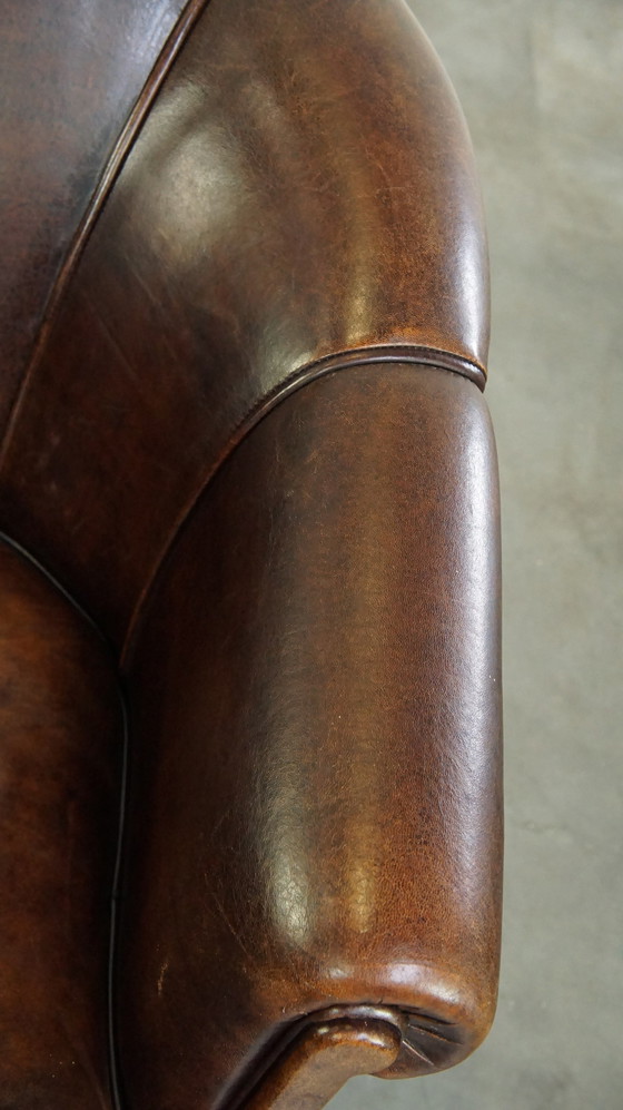 Image 1 of Dark Sheep Leather Club Chair