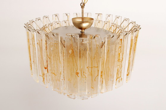 Image 1 of AV Mazzega 1970 Grande lampe suspendue en verre de Murano, Italie