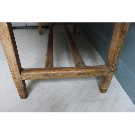 Image 1 of Tavolo da fattoria in pino irlandese d'epoca