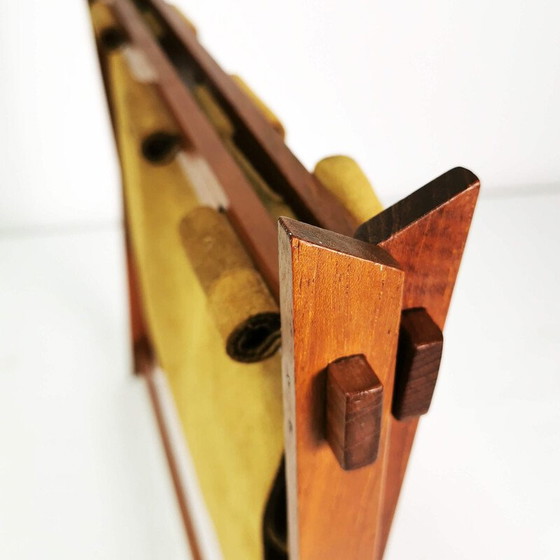 Image 1 of Vintage teak magazine rack, Denmark 1960s