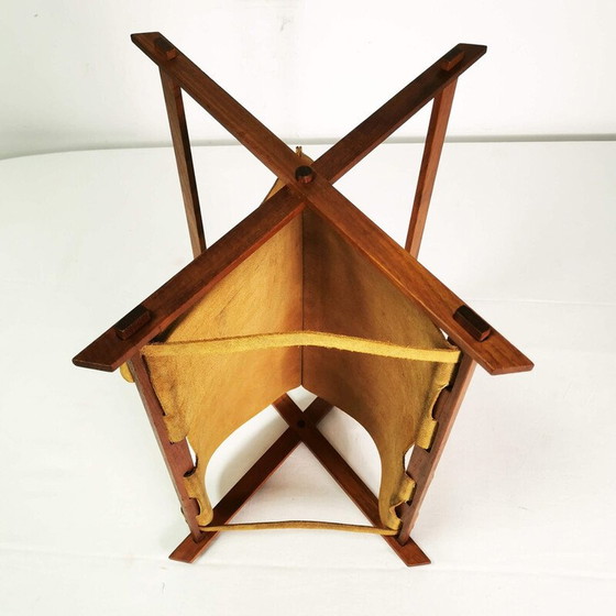 Image 1 of Vintage teak magazine rack, Denmark 1960s