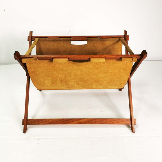 Image 1 of Vintage teak magazine rack, Denmark 1960s