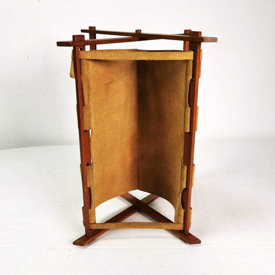 Image 1 of Vintage teak magazine rack, Denmark 1960s