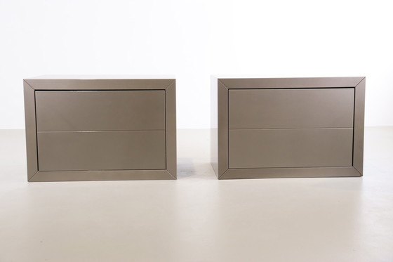 Image 1 of 2x Modern bedside table metropolitan