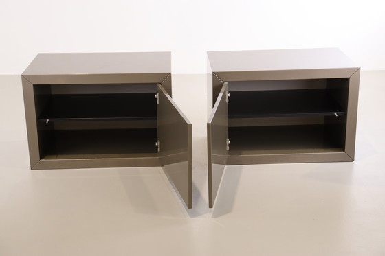 Image 1 of 2x Modern bedside table metropolitan