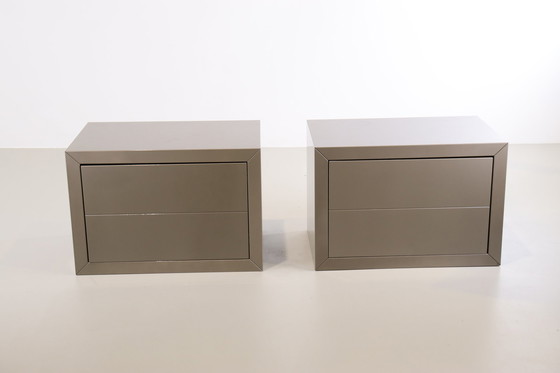 Image 1 of 2x Modern bedside table metropolitan