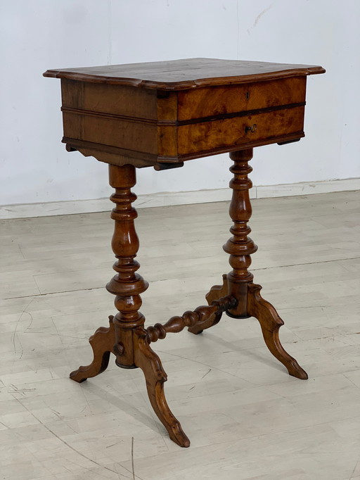 Biedermeier sewing table side table chest of drawers hall table