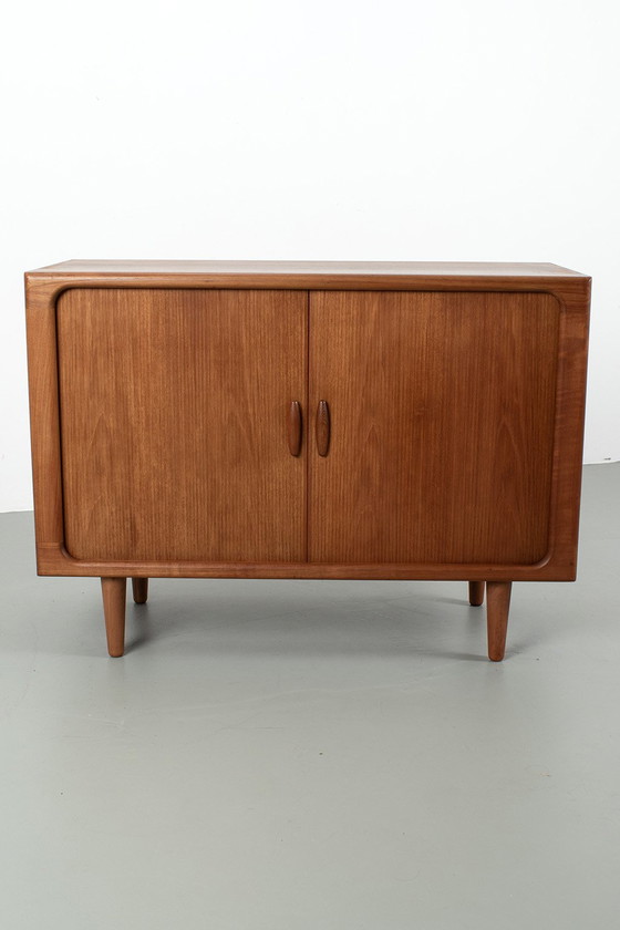 Image 1 of Danish Dyrlund cabinet with tambour doors