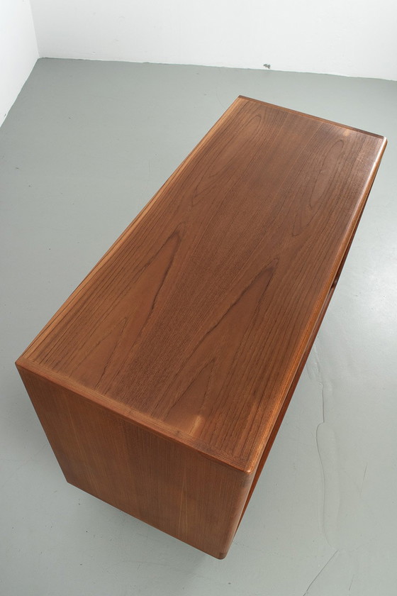 Image 1 of Danish Dyrlund cabinet with tambour doors