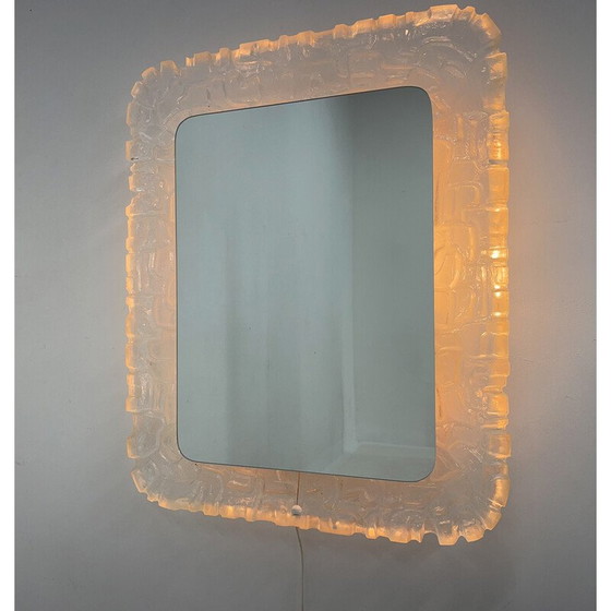 Image 1 of Vintage illuminated mirror by Erco Lucite, 1960-1970s