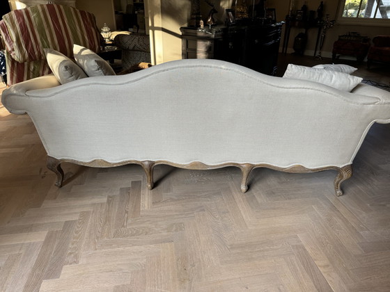 Image 1 of Rustic Cream Sofa