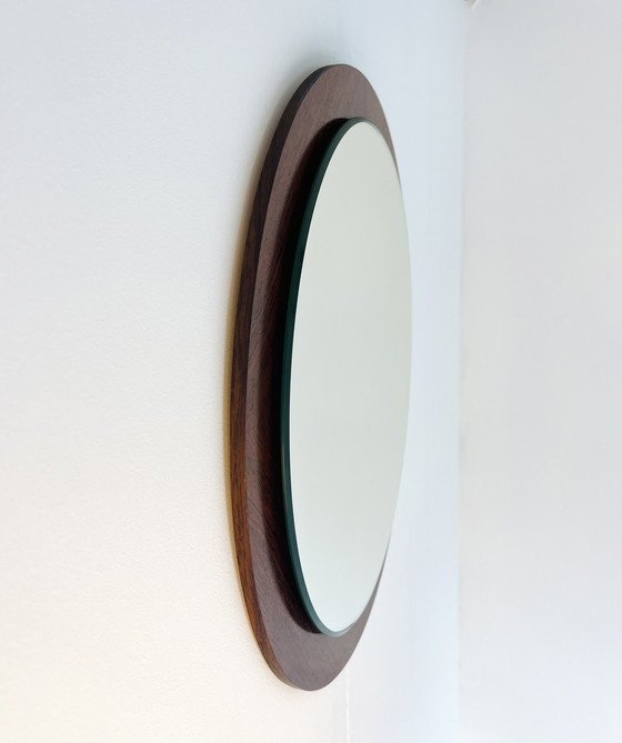 Image 1 of Danish teak mirror