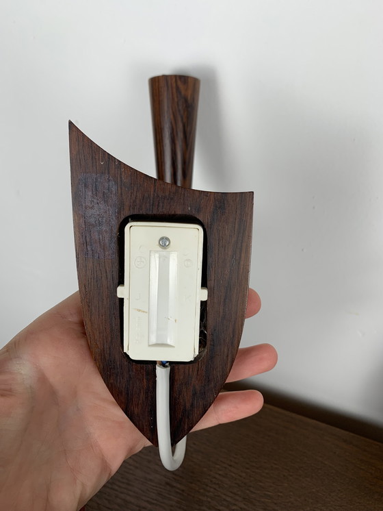 Image 1 of Pair Of Rosewood Wall Lights, Denmark, 1960