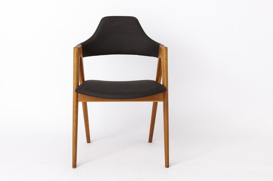 Image 1 of 2 Compass Teak Dining Chairs, 1960s, by Kai Kristiansen for Sva Møbler, Set of 2, Danish