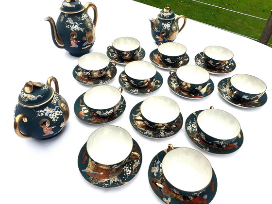 Image 1 of Japanese Satsuma Tea Set In Porcelain