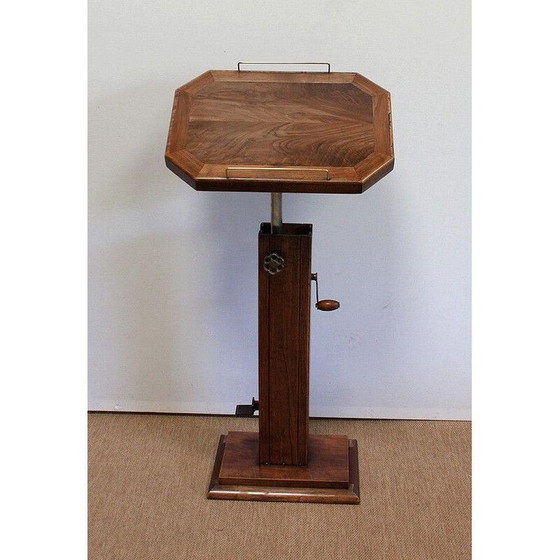 Image 1 of Vintage lectern in solid walnut, 1940 