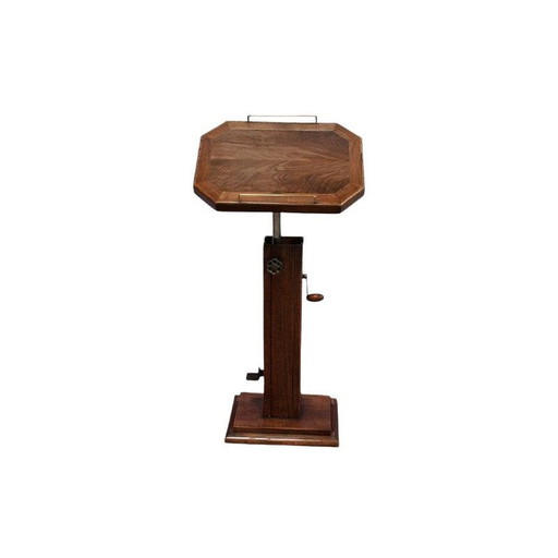 Vintage lectern in solid walnut, 1940 