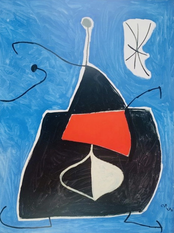 Image 1 of Joan Miró: “Dona, Ocell, Estel, 1978”. Grande formato.