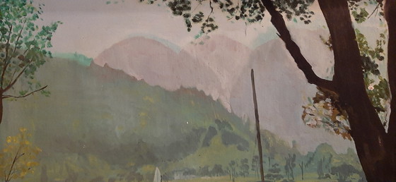 Image 1 of Painting Landscape In Oil