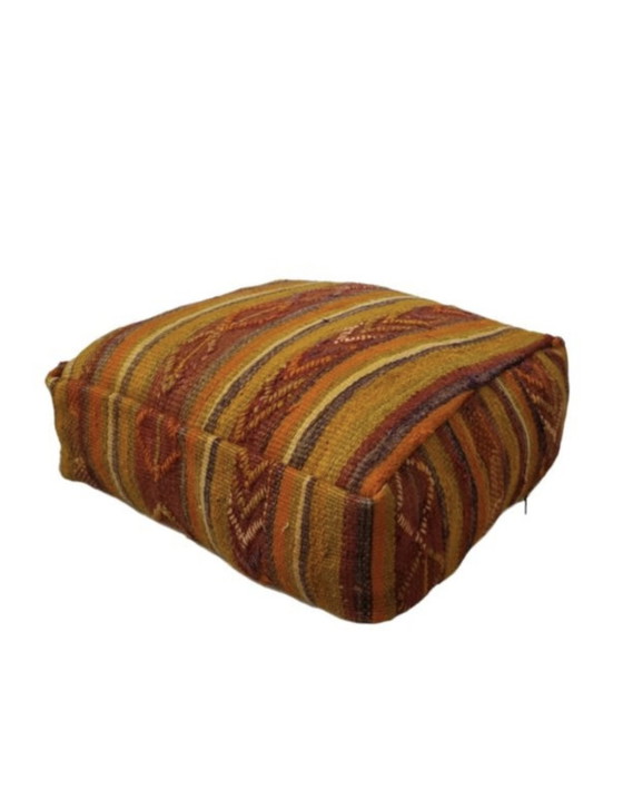 Image 1 of Kelim berber pouf handmade in Morocco