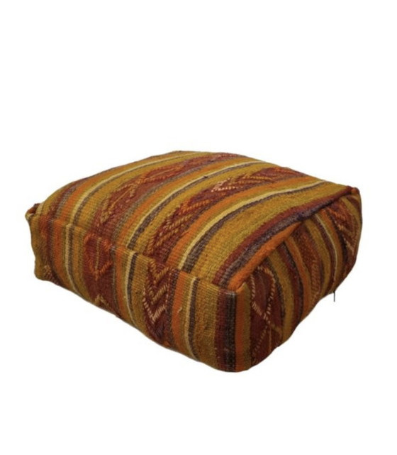 Image 1 of Kelim berber pouf handmade in Morocco