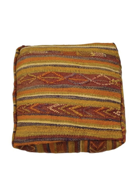 Image 1 of Kelim berber pouf handmade in Morocco