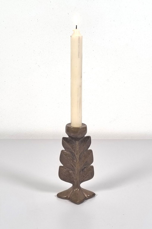 Chandelier vintage en bronze