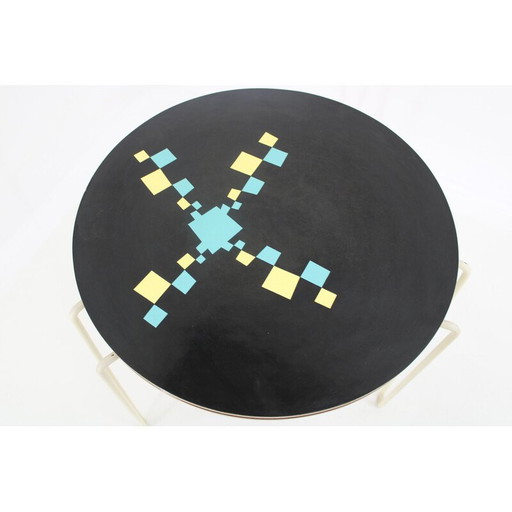 Vintage wood coffee table, Czechoslovakia 1960