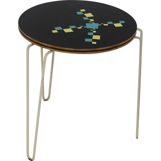 Vintage wood coffee table, Czechoslovakia 1960