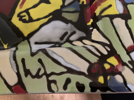 Image 1 of Herman Brood,Glass Bowl Signed