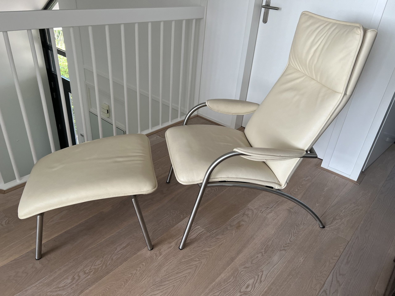 Fauteuil De Sede DS270 Cuir Vert - Avec Repose-pieds - Design Suisse - Bon état