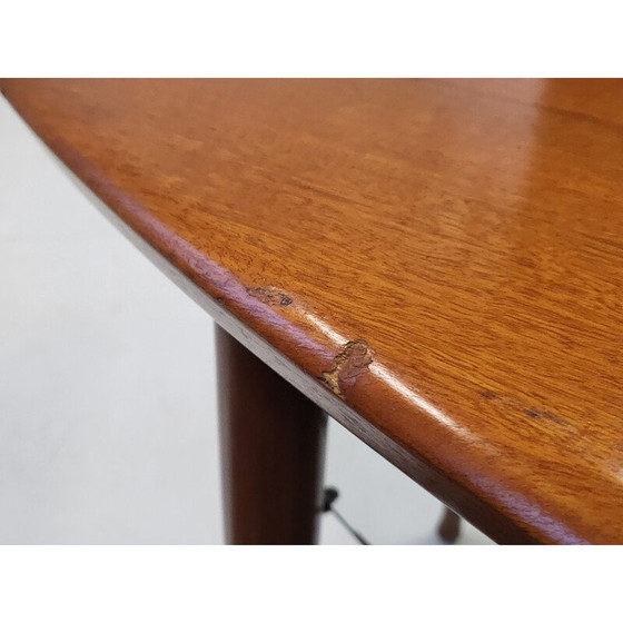 Image 1 of Scandinavian vintage teak and glass coffee table, 1960