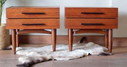 2x Vintage nachtkastjes