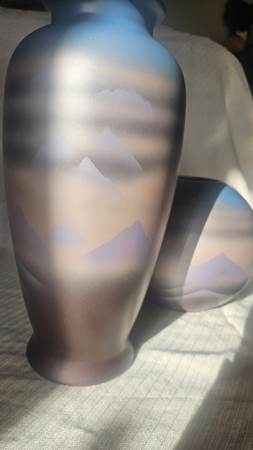 2 Vintage Otagiri Japan Vases.