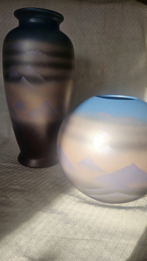 2 Vintage Otagiri Japan Vases.