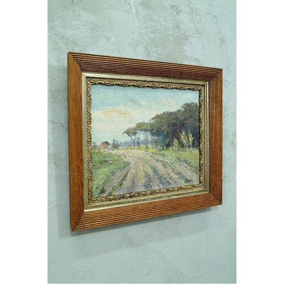 Image 1 of Dipinto ad olio d'epoca di Wim van Norden, Paesi Bassi 1940